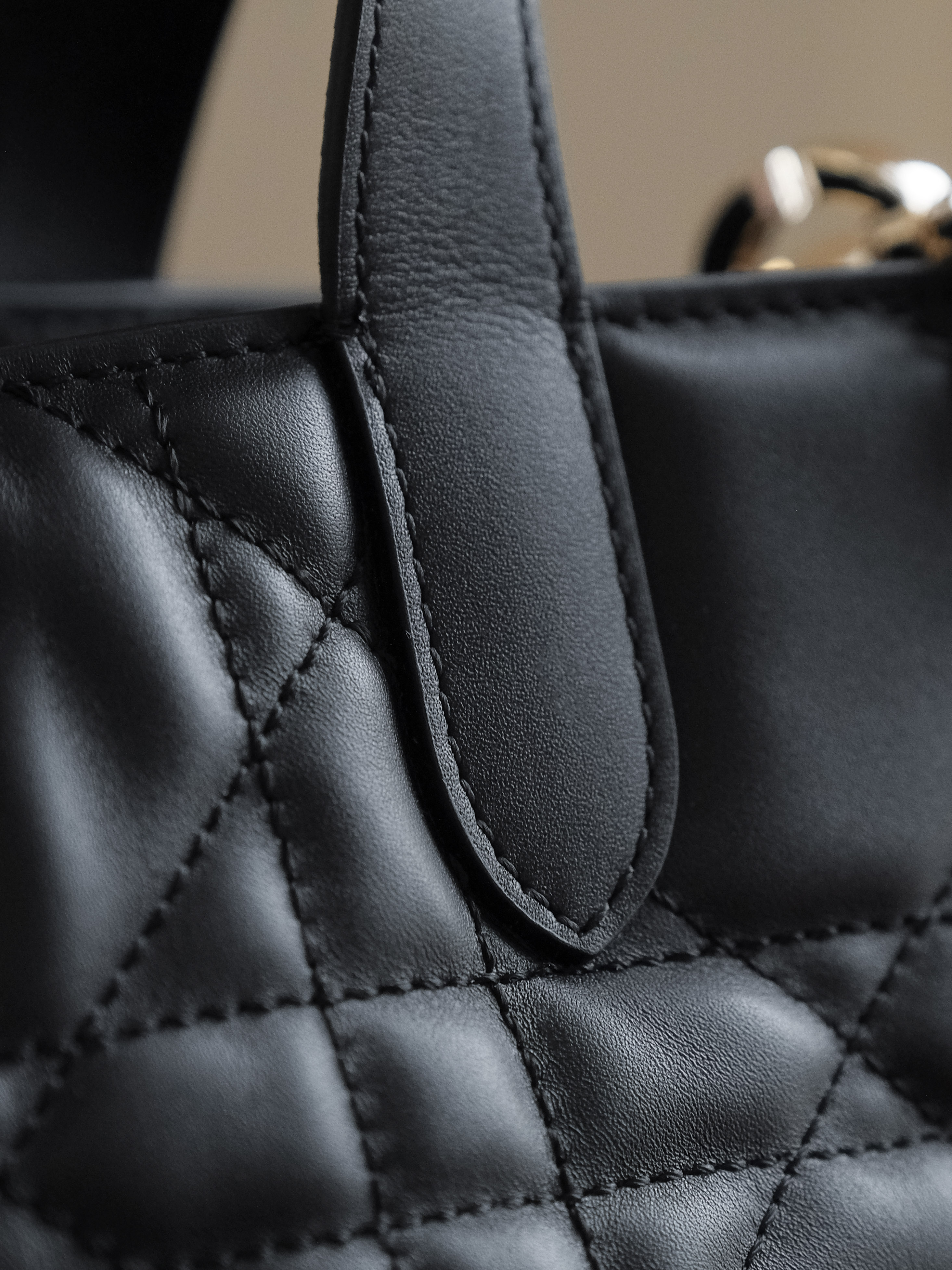 Dior Lady Soft Cannage Tote Bag – Black Lambskin Handbag