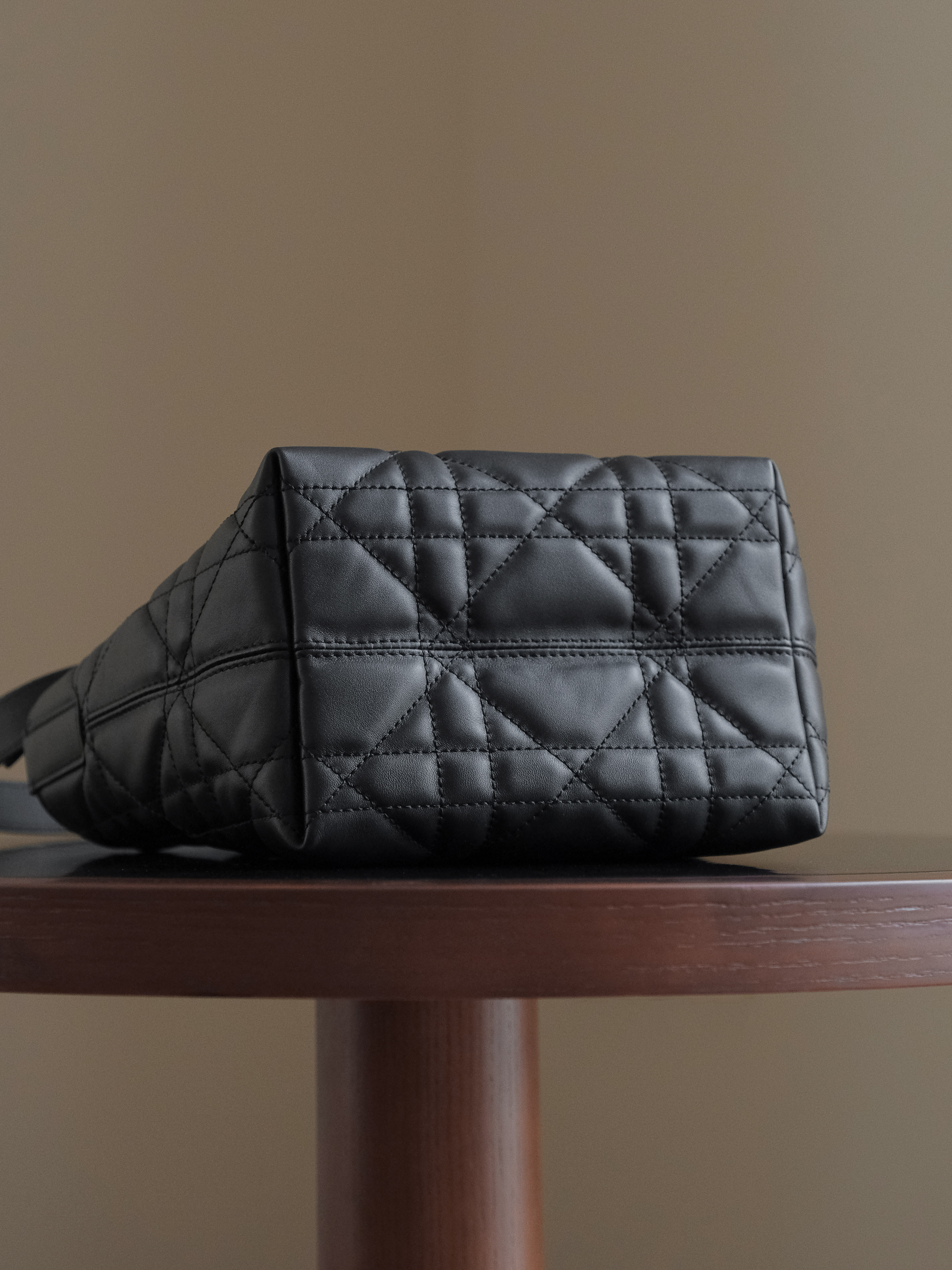 Dior Lady Soft Cannage Tote Bag – Black Lambskin Handbag