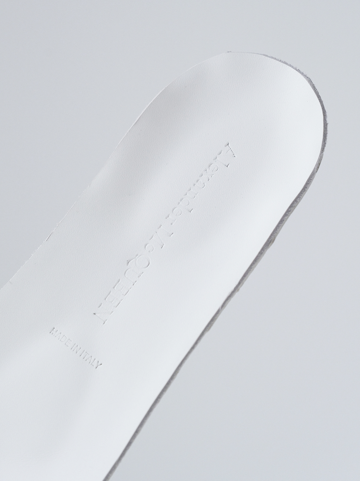 McQueen's classic little white shoes