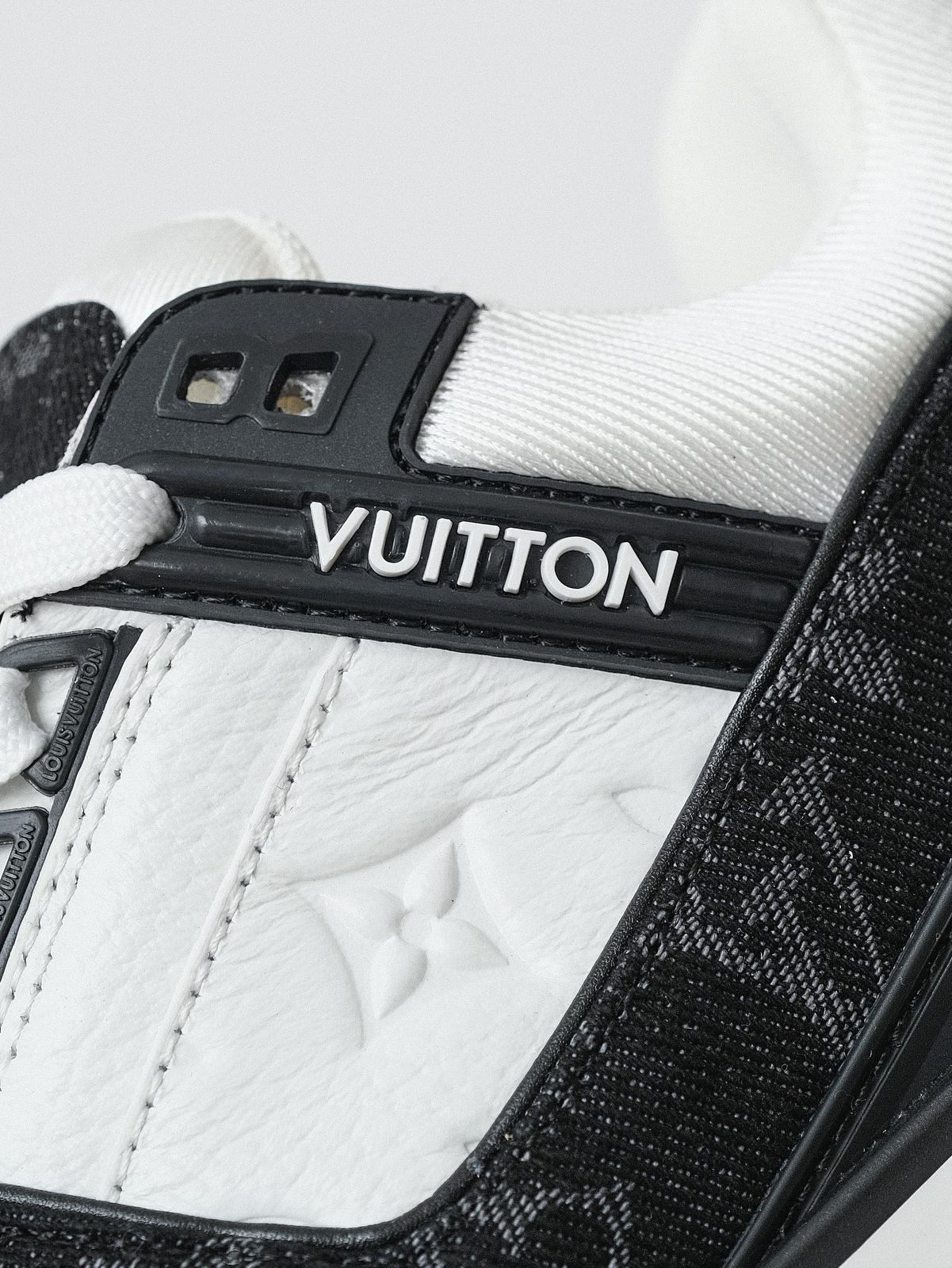 Louis Vuitton black shoes denim cloth shoes