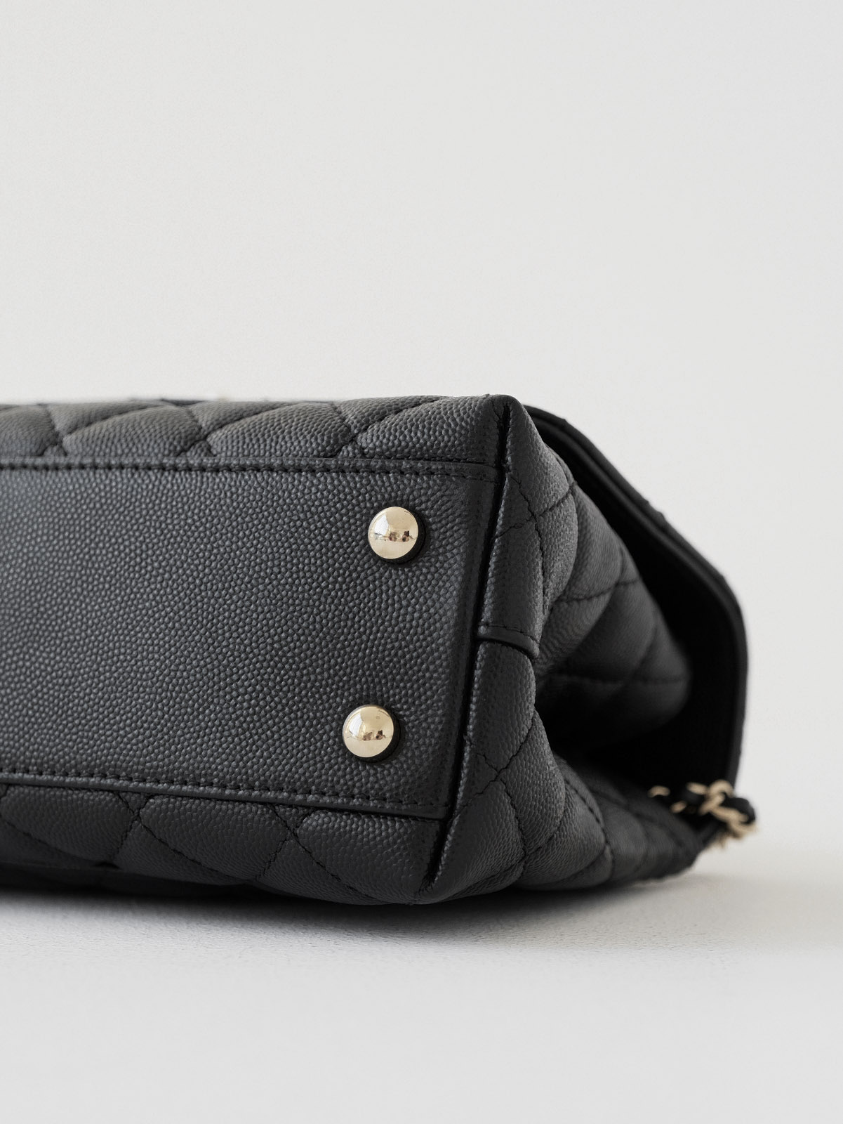 Small black gold bag