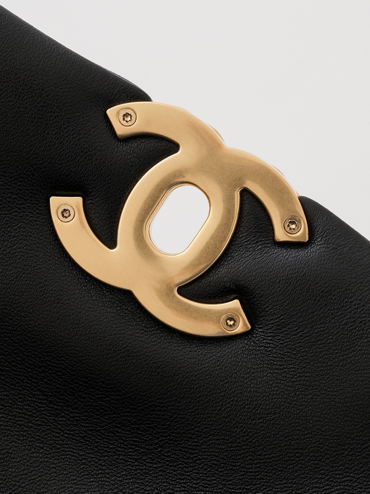 Chanel 19 black gold bag