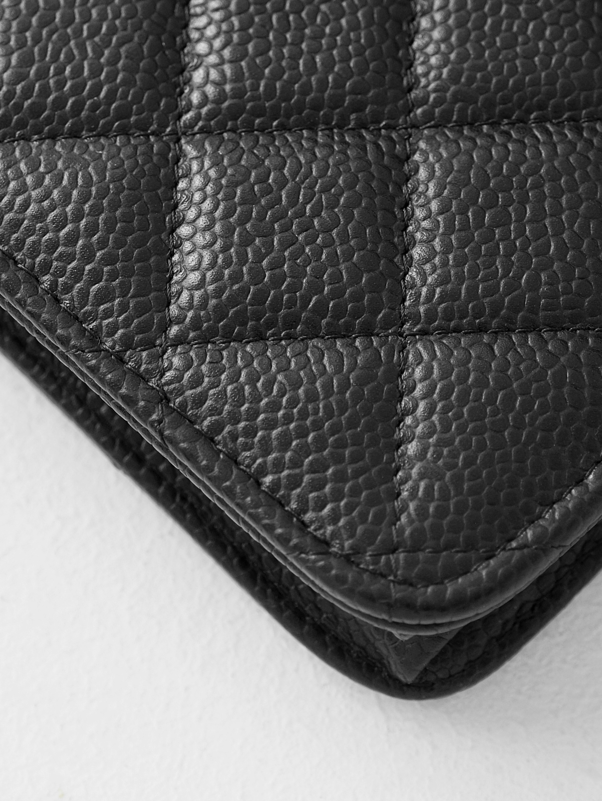 Black caviar gold buckle