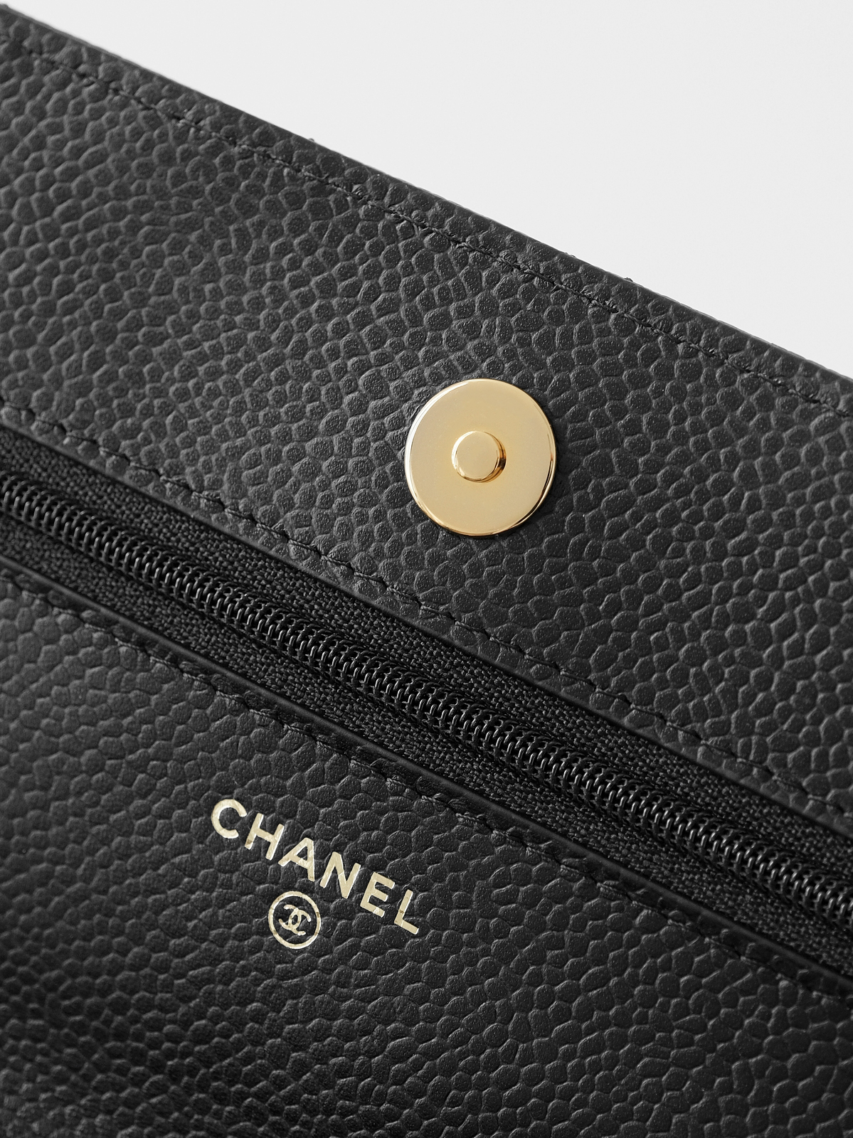 Black caviar gold buckle