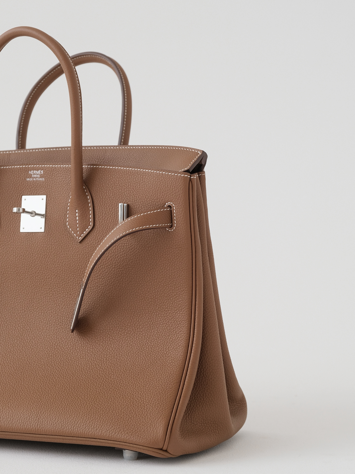 Hermes Birkin gold brown gold buckle