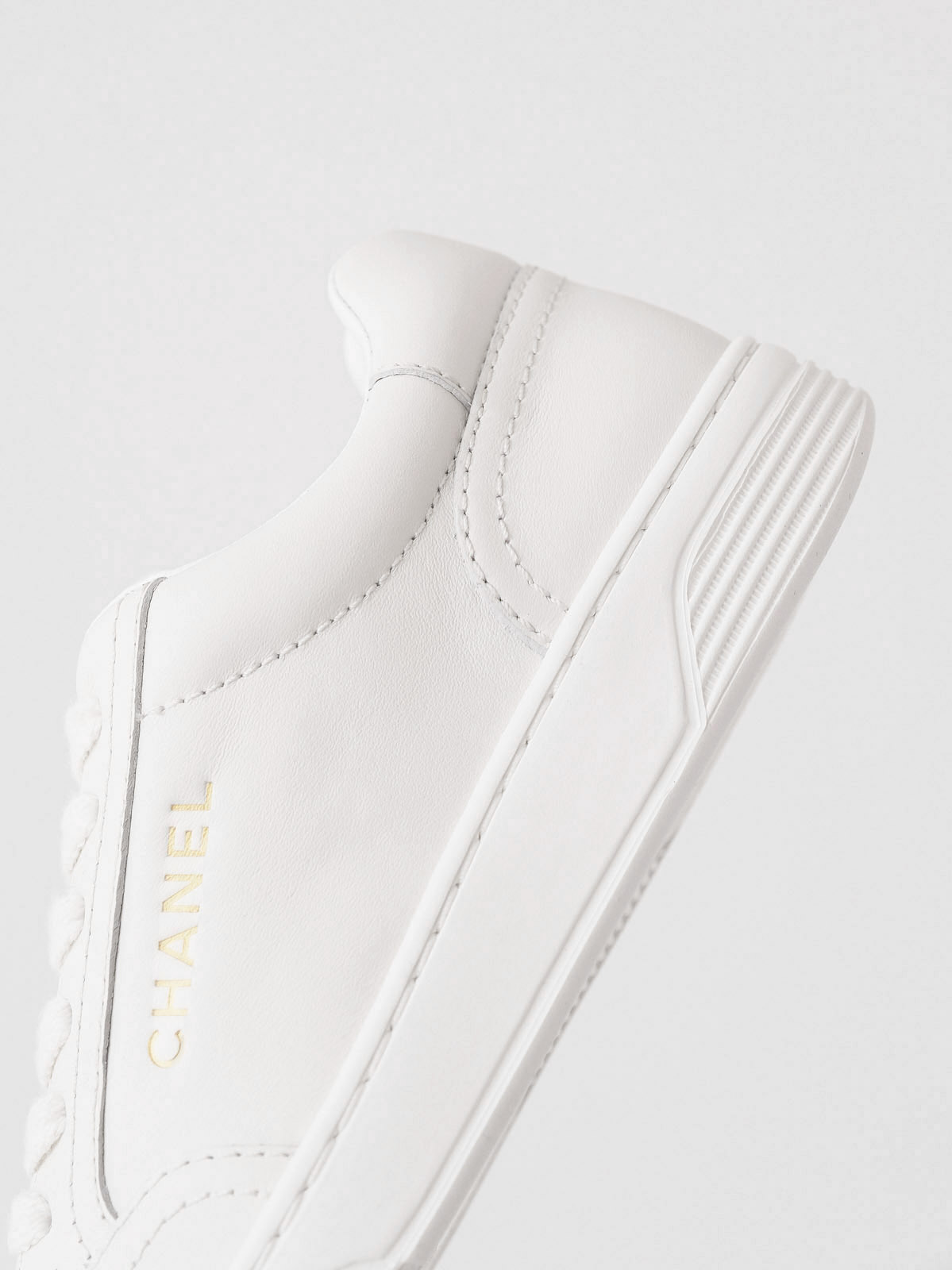 Chanel small white shoes
