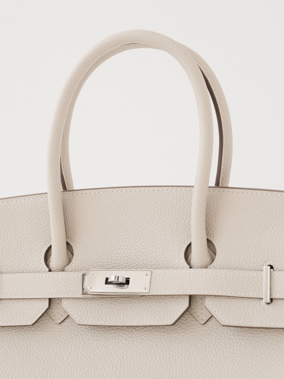 Hermes milkshake platinum buckle