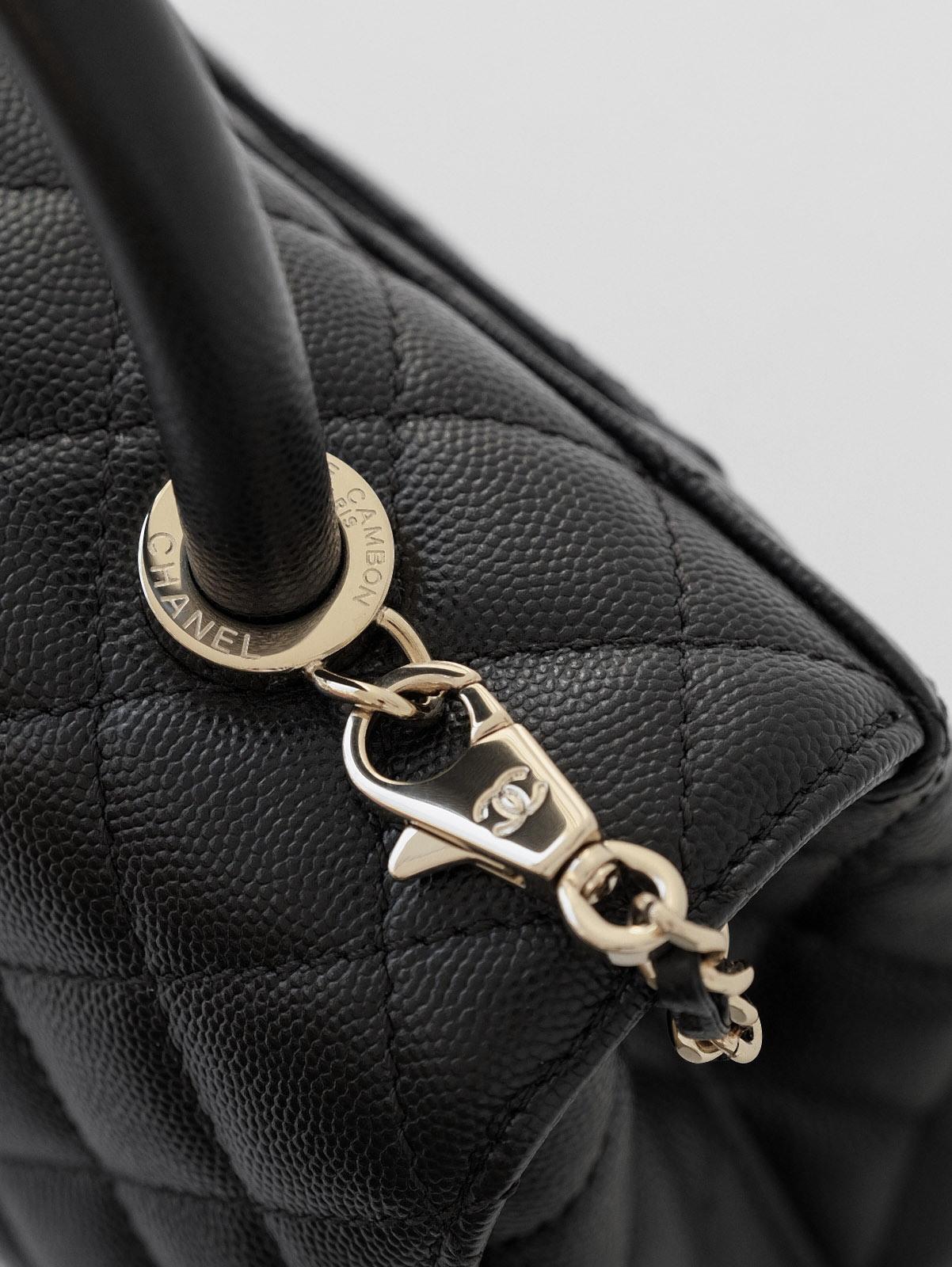 Small black gold bag