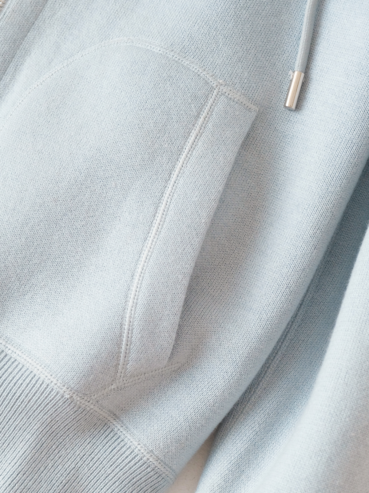 Dior blue jacquard hooded coat