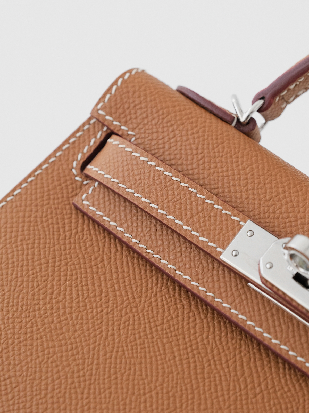 Mini kelly platinum buckle