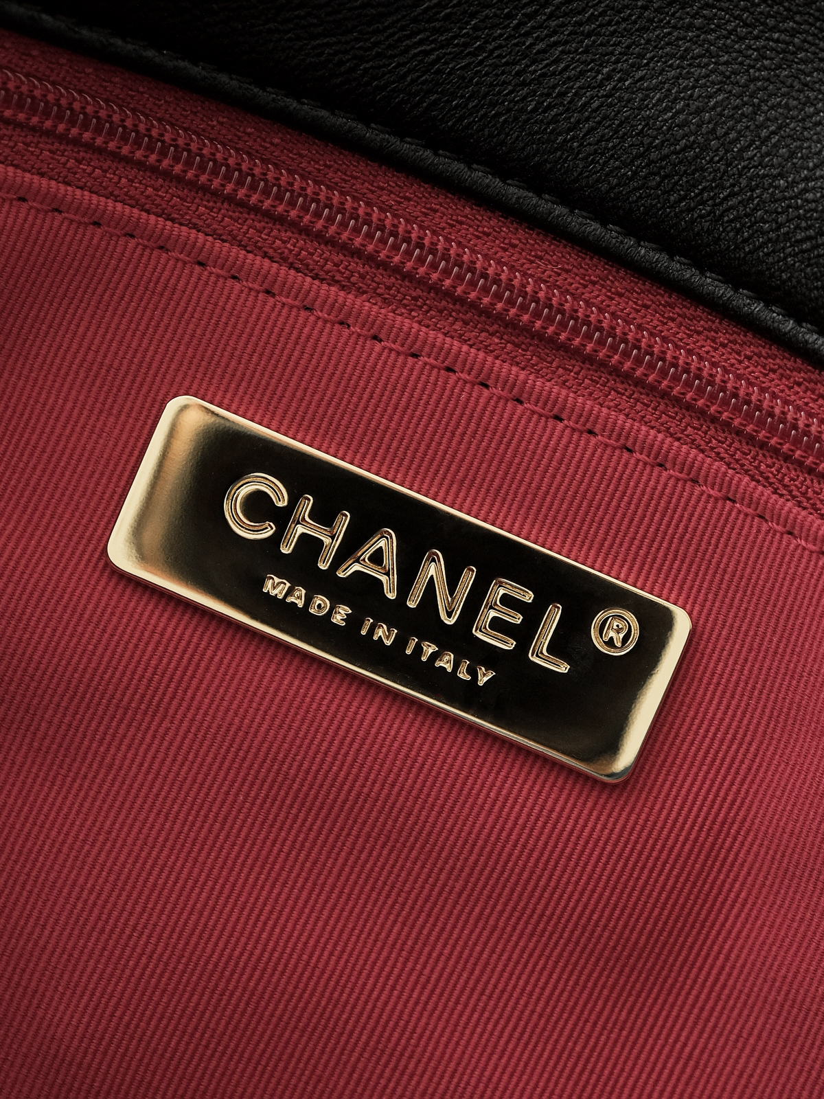 Chanel 19 black gold bag