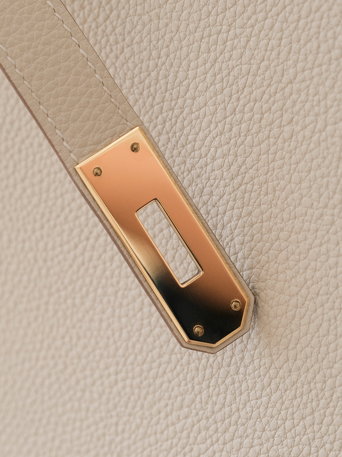 Hermes milkshake platinum buckle