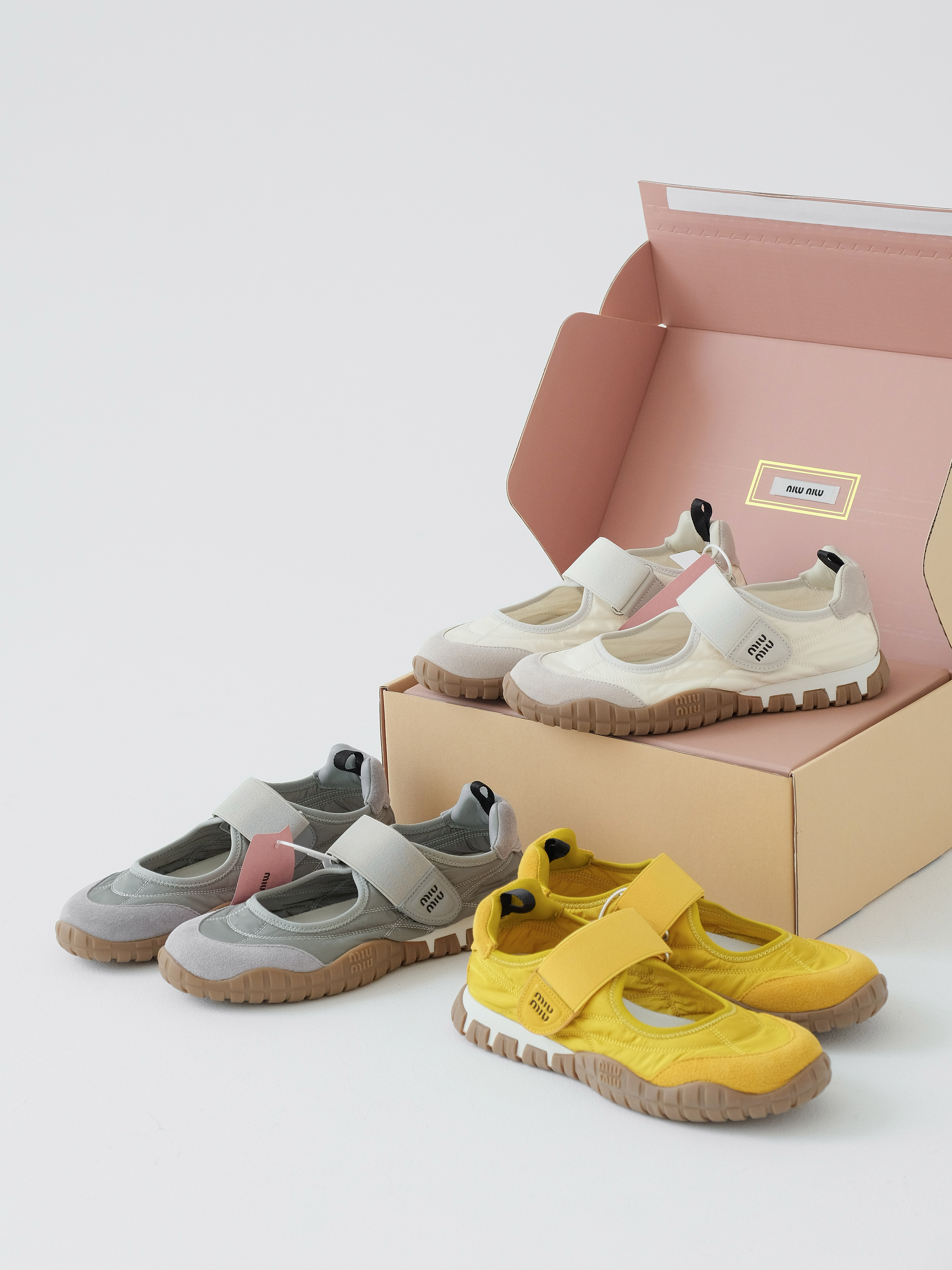 MIU MIU Retro ballet leisure shoes