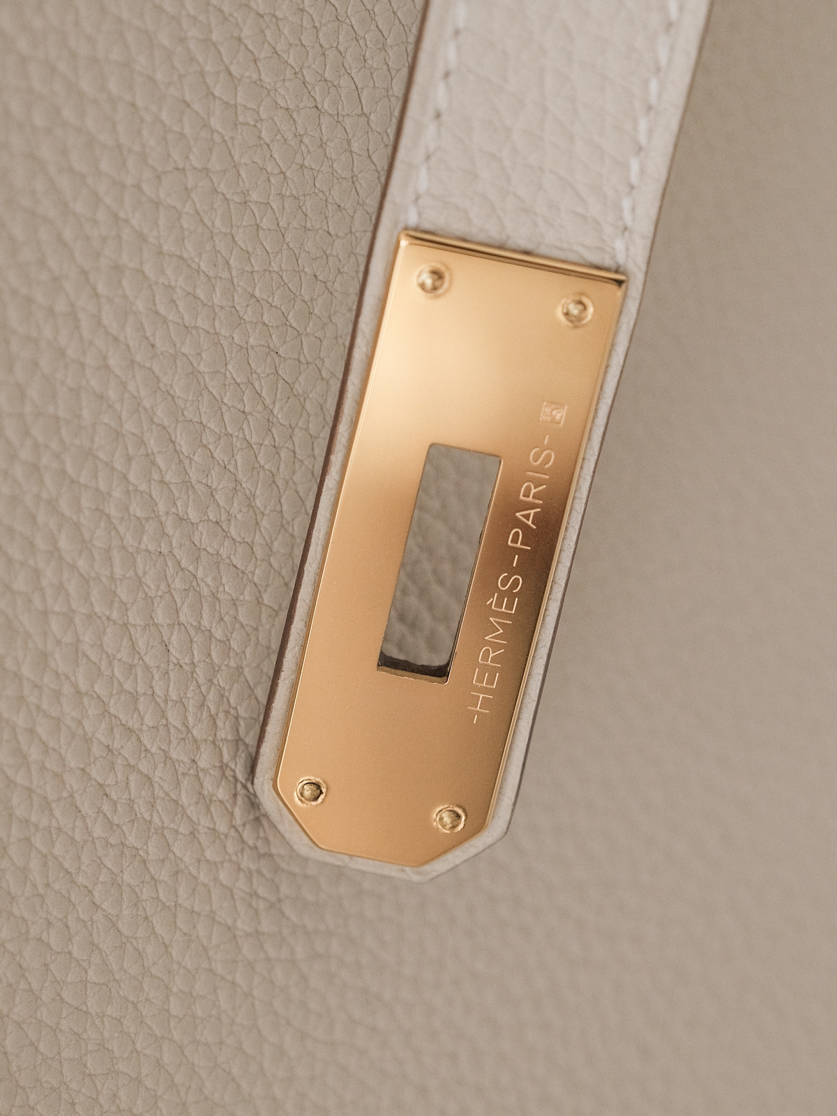Hermes milkshake platinum buckle