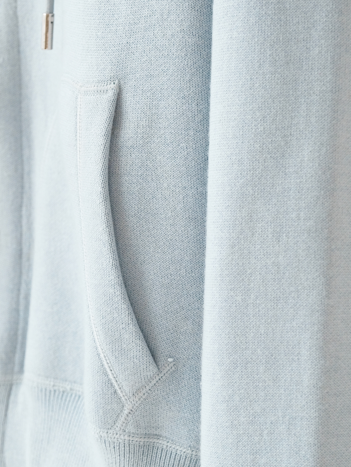 Dior blue jacquard hooded coat