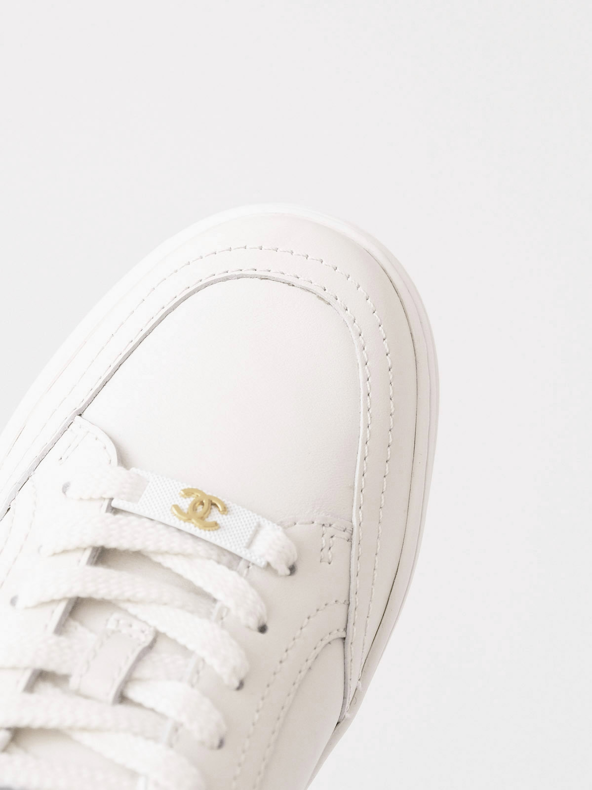 Chanel small white shoes
