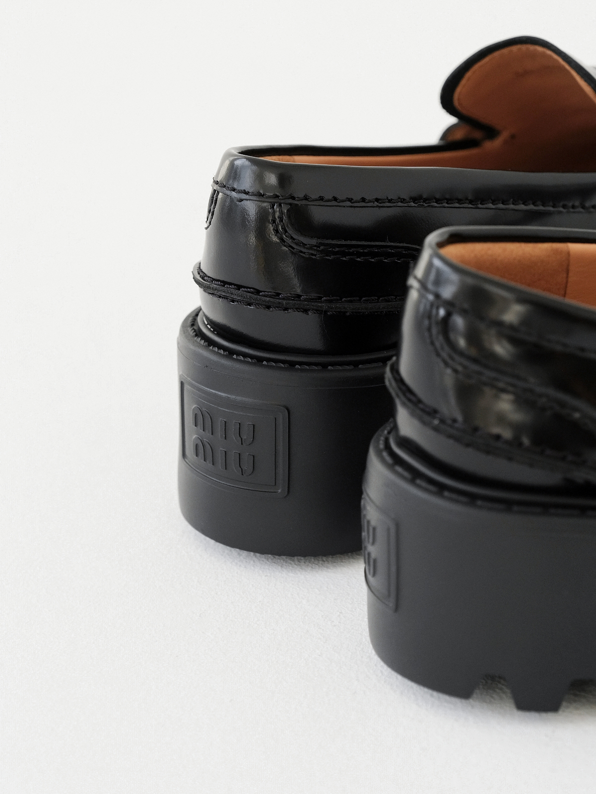 Miumiu thick-soled coin loafers