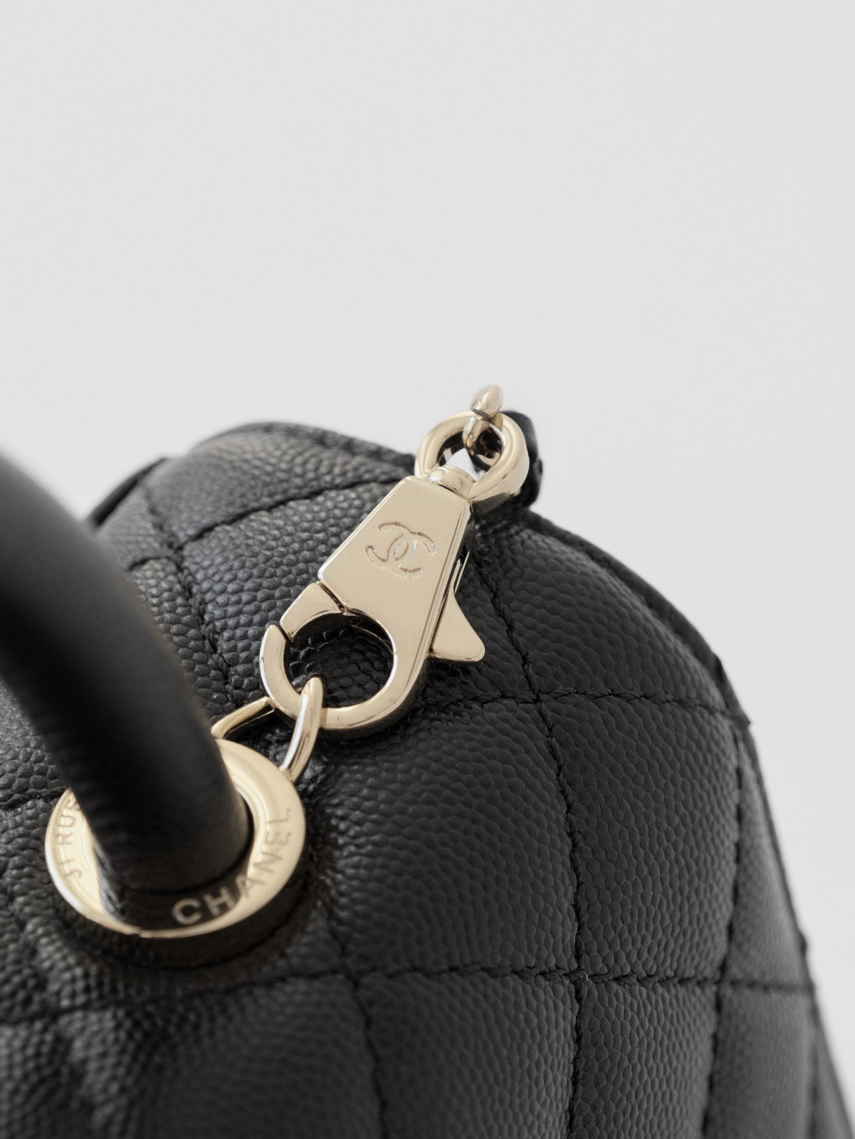 Small black gold bag