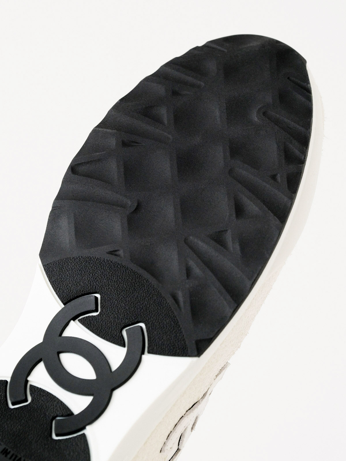Chanel suede shoes with thin soles