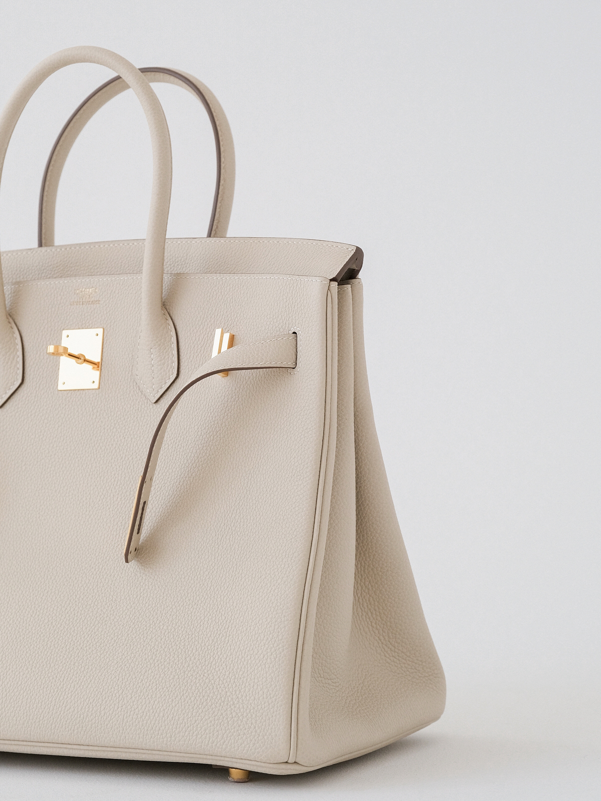 Hermes milkshake platinum buckle