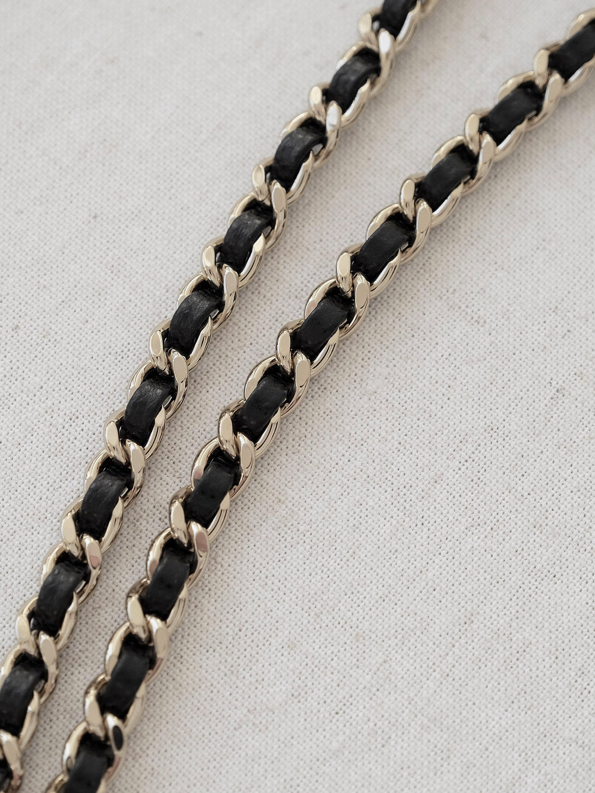 Small black gold bag