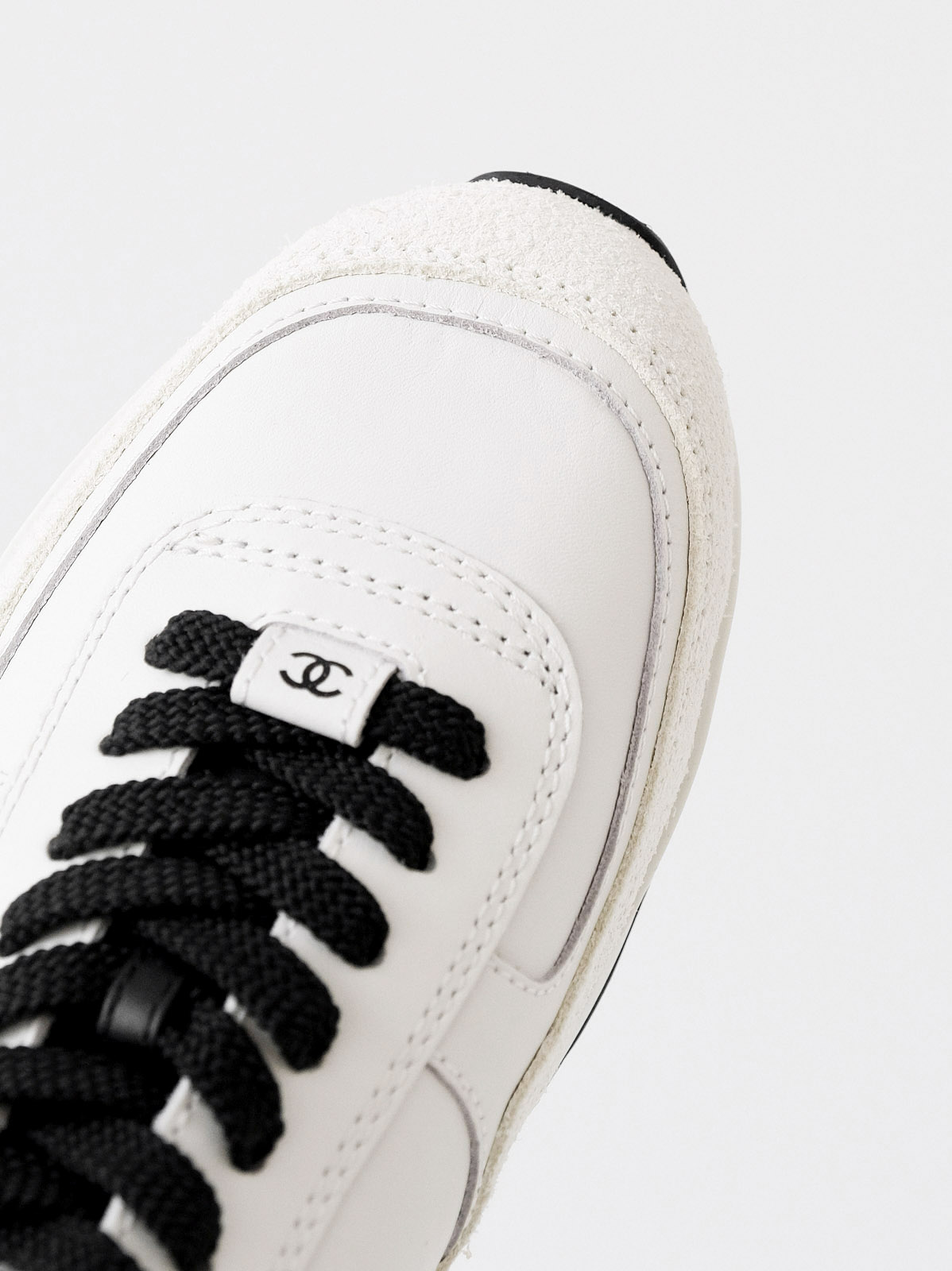 Chanel suede shoes with thin soles