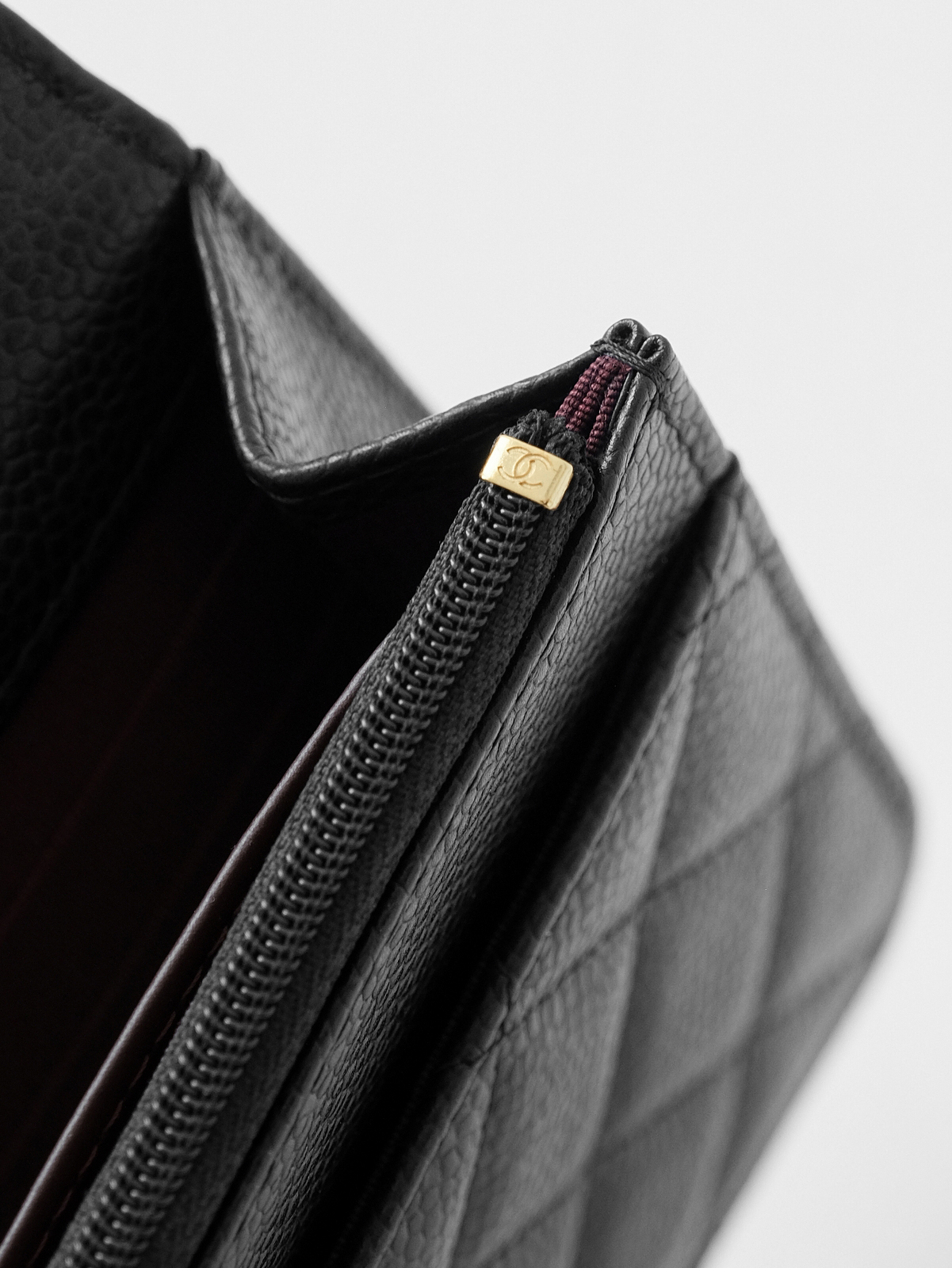 Black caviar gold buckle