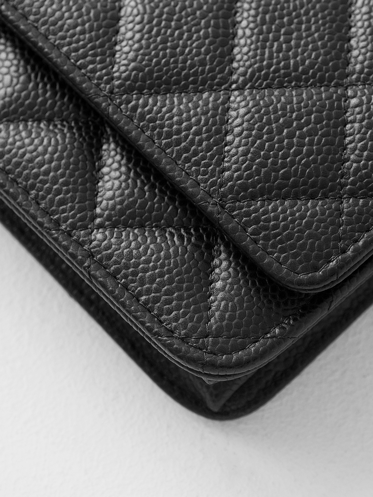 Black caviar gold buckle