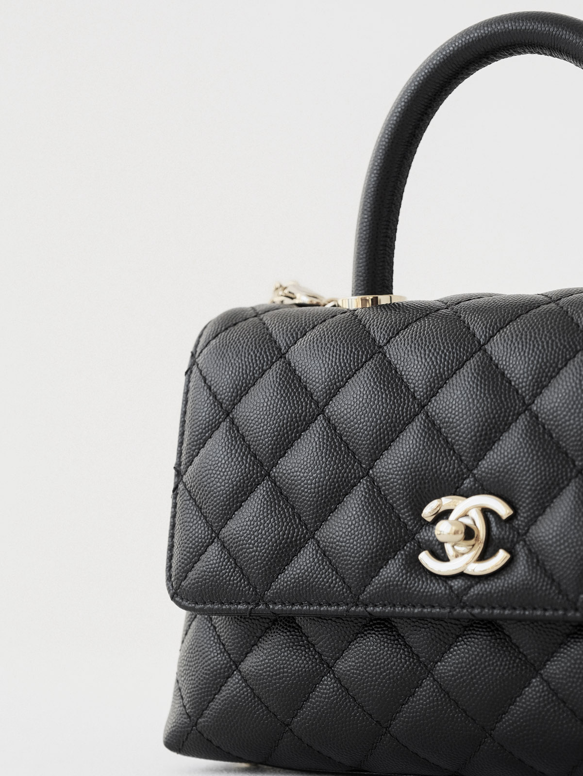 Small black gold bag