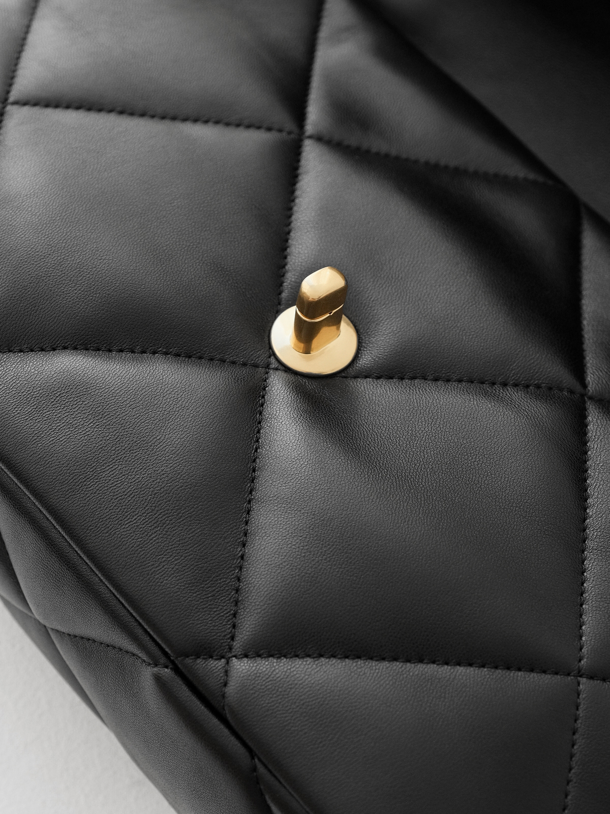 Chanel 19 black gold bag