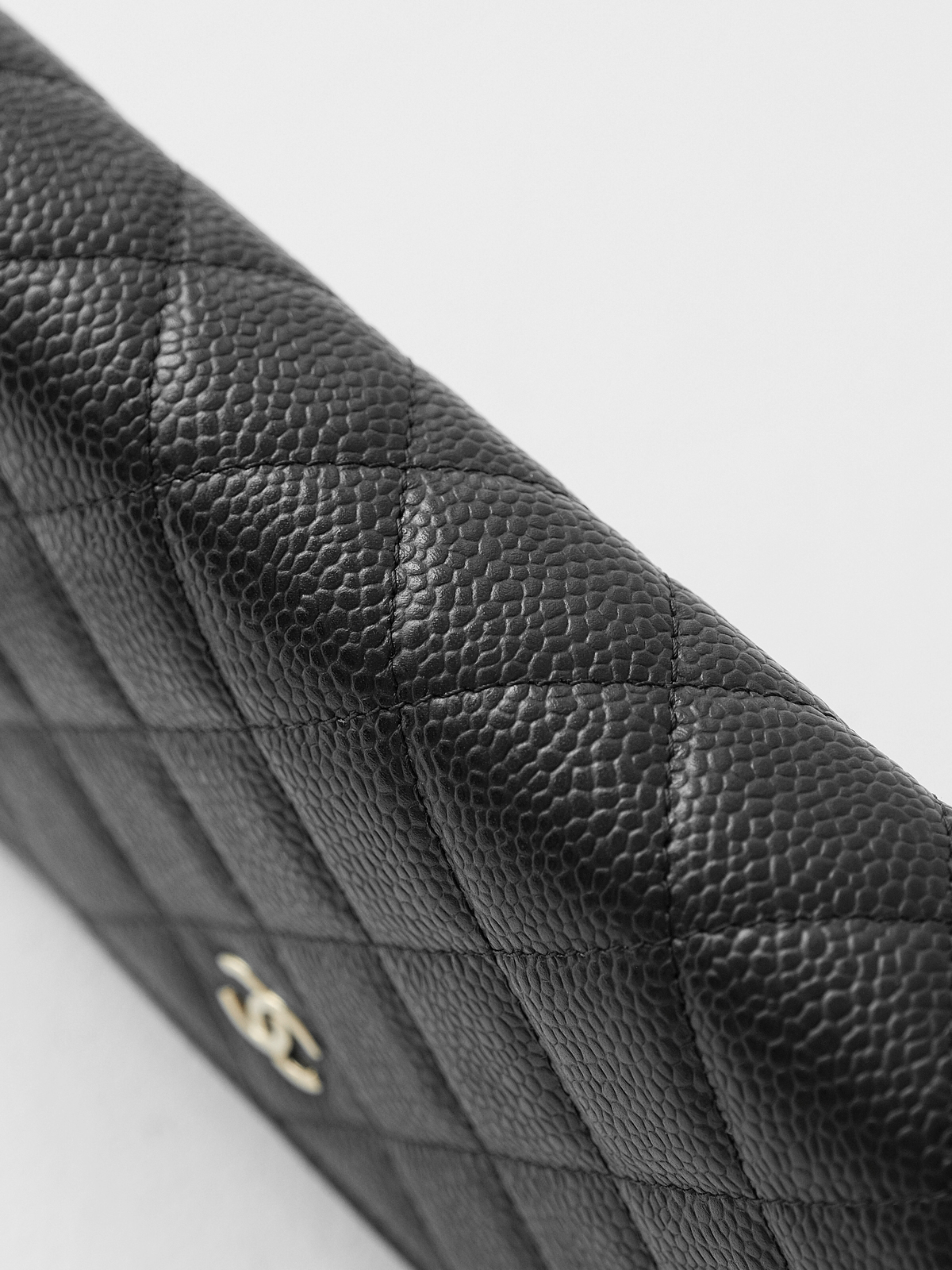 Black caviar gold buckle