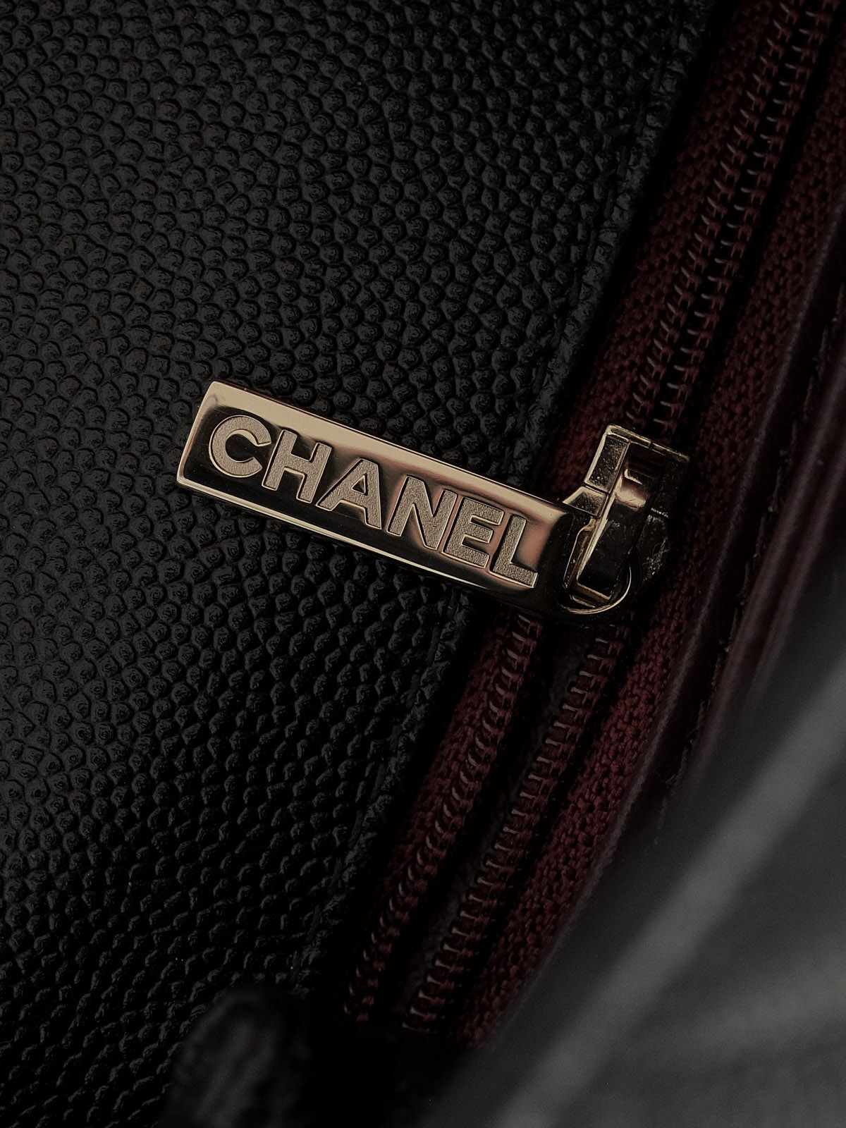 Small black gold bag