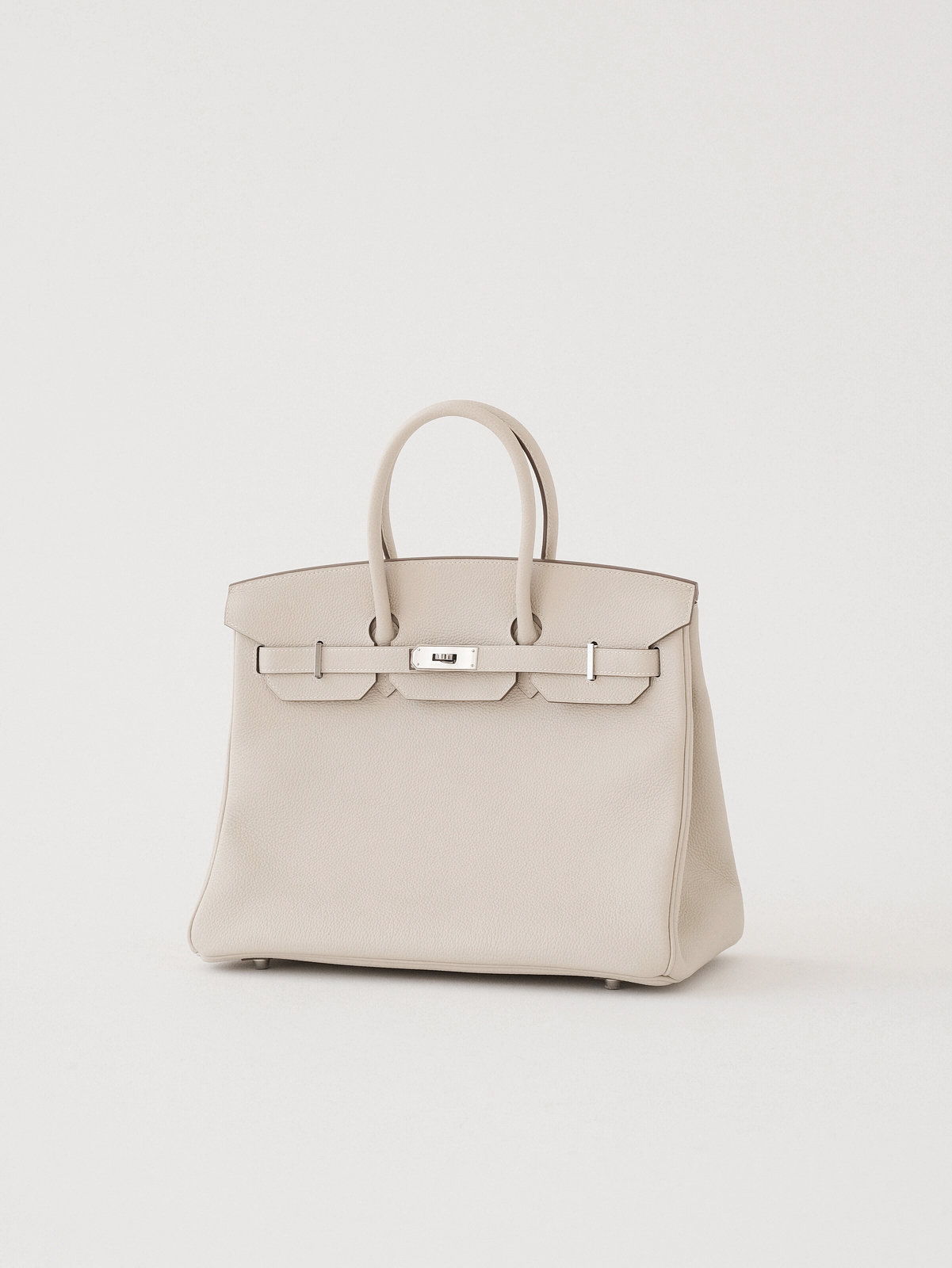 Hermes milkshake platinum buckle