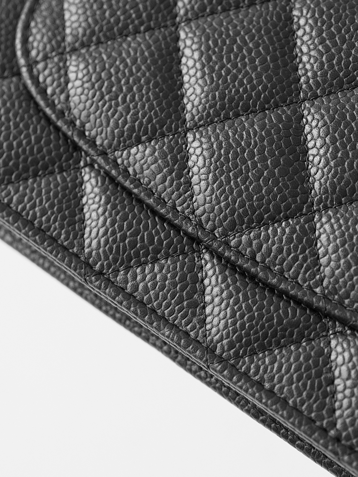 Black caviar gold buckle