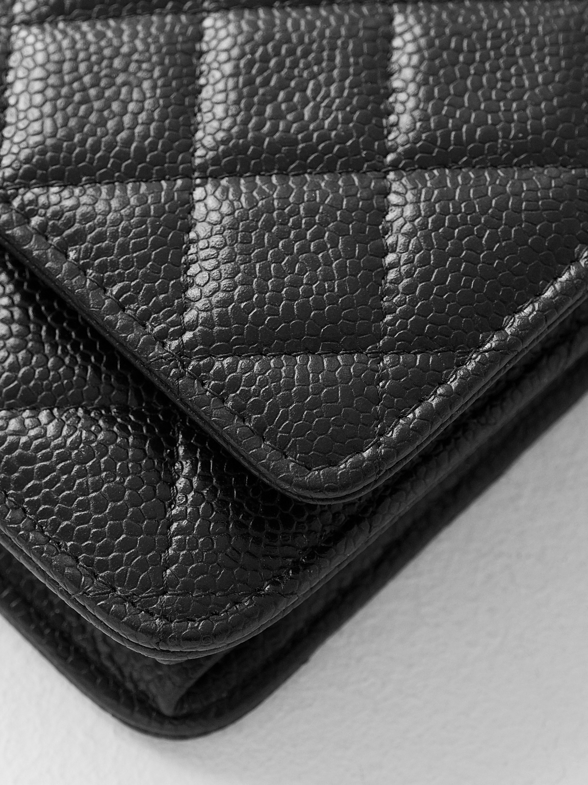 Black caviar gold buckle