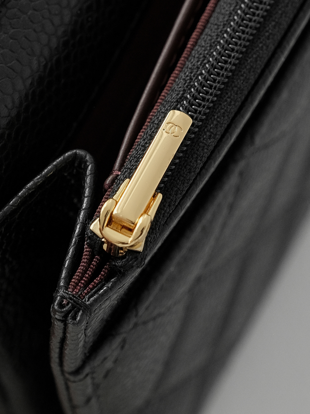 Black caviar gold buckle