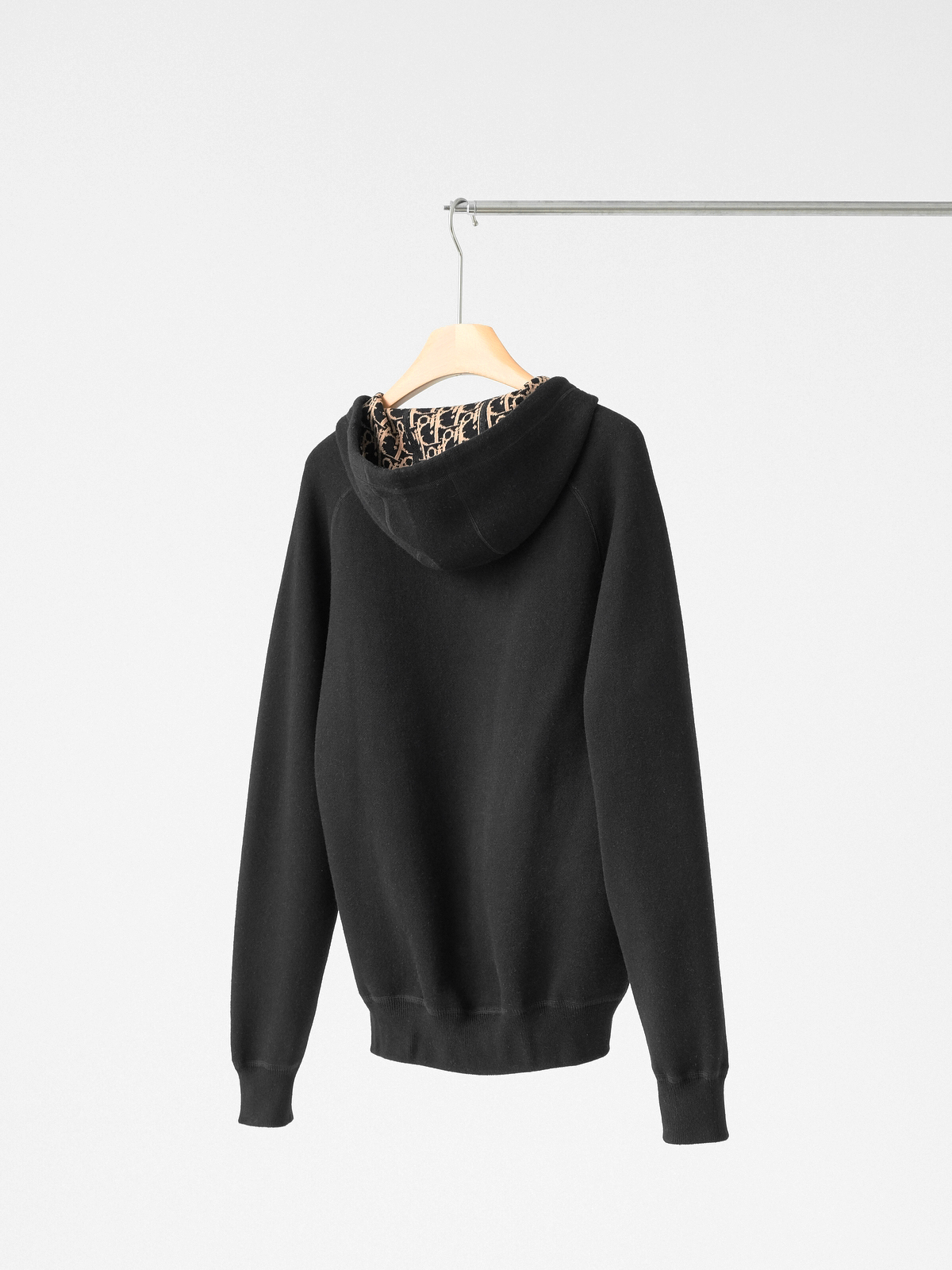 Dior blue jacquard hooded coat