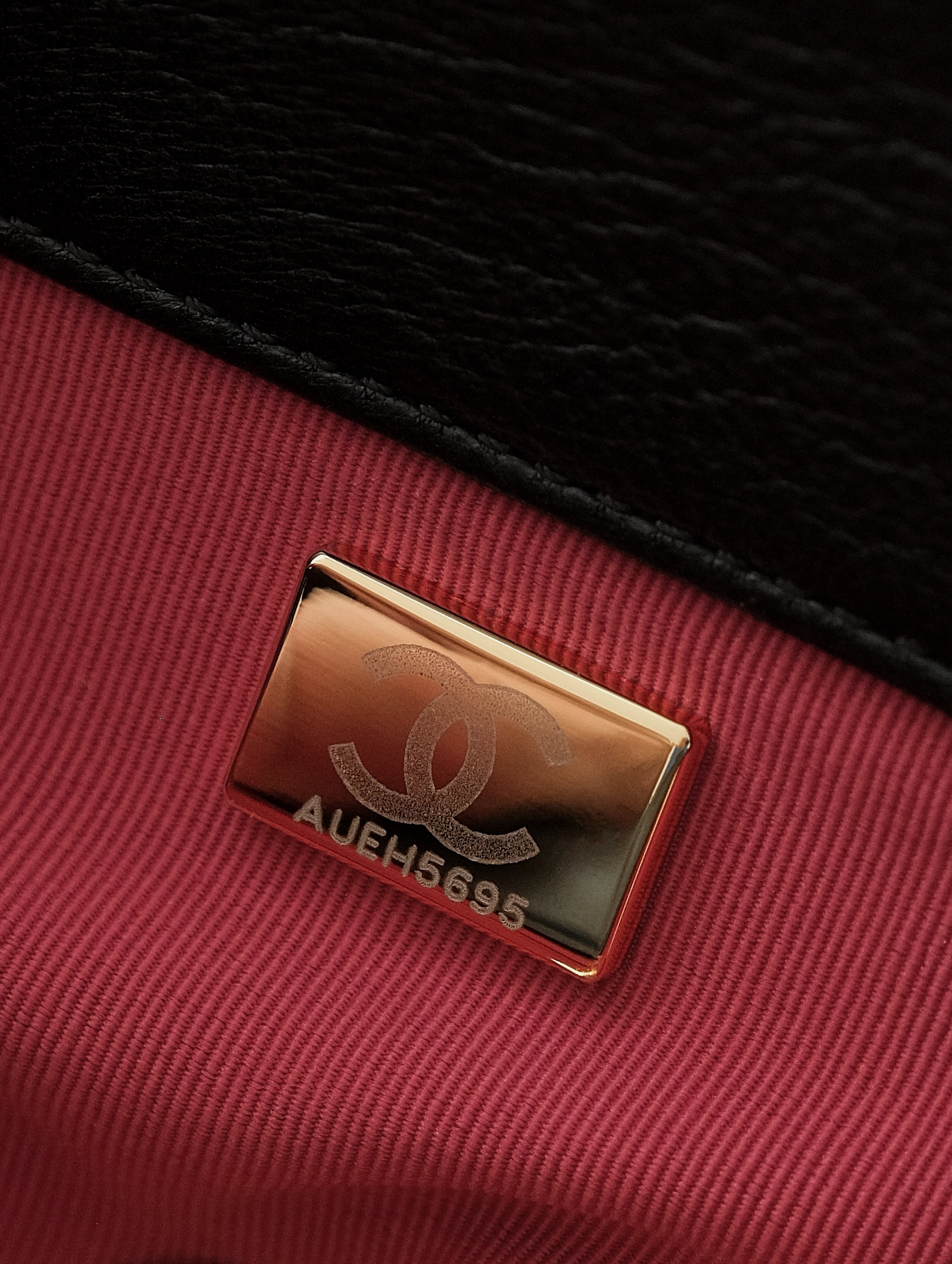 Chanel 19 black gold bag