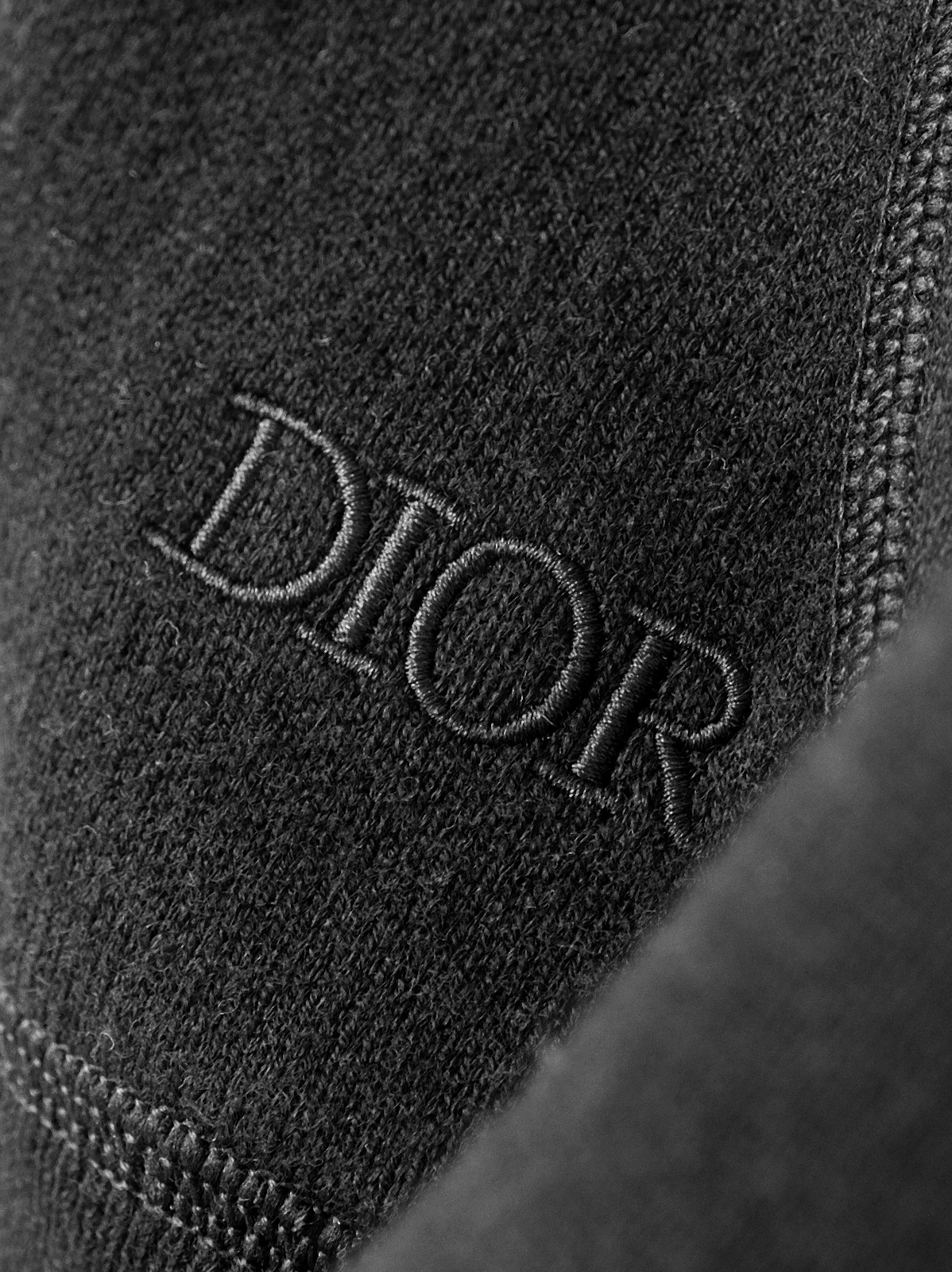 Dior blue jacquard hooded coat