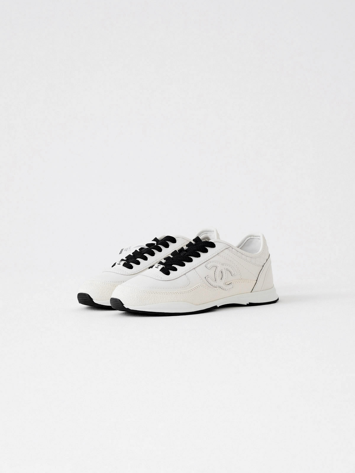 Chanel suede shoes with thin soles