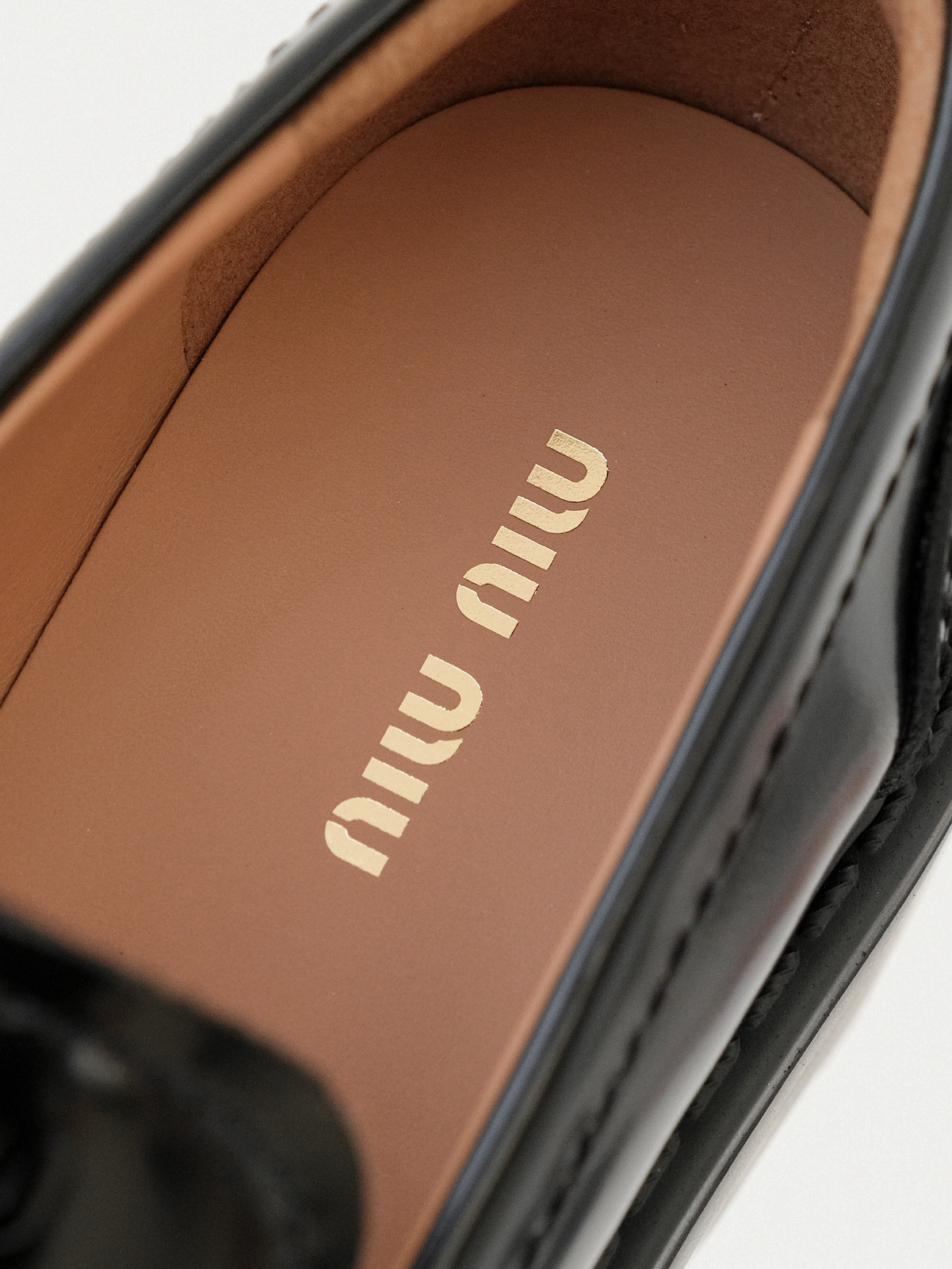 Miumiu thick-soled coin loafers