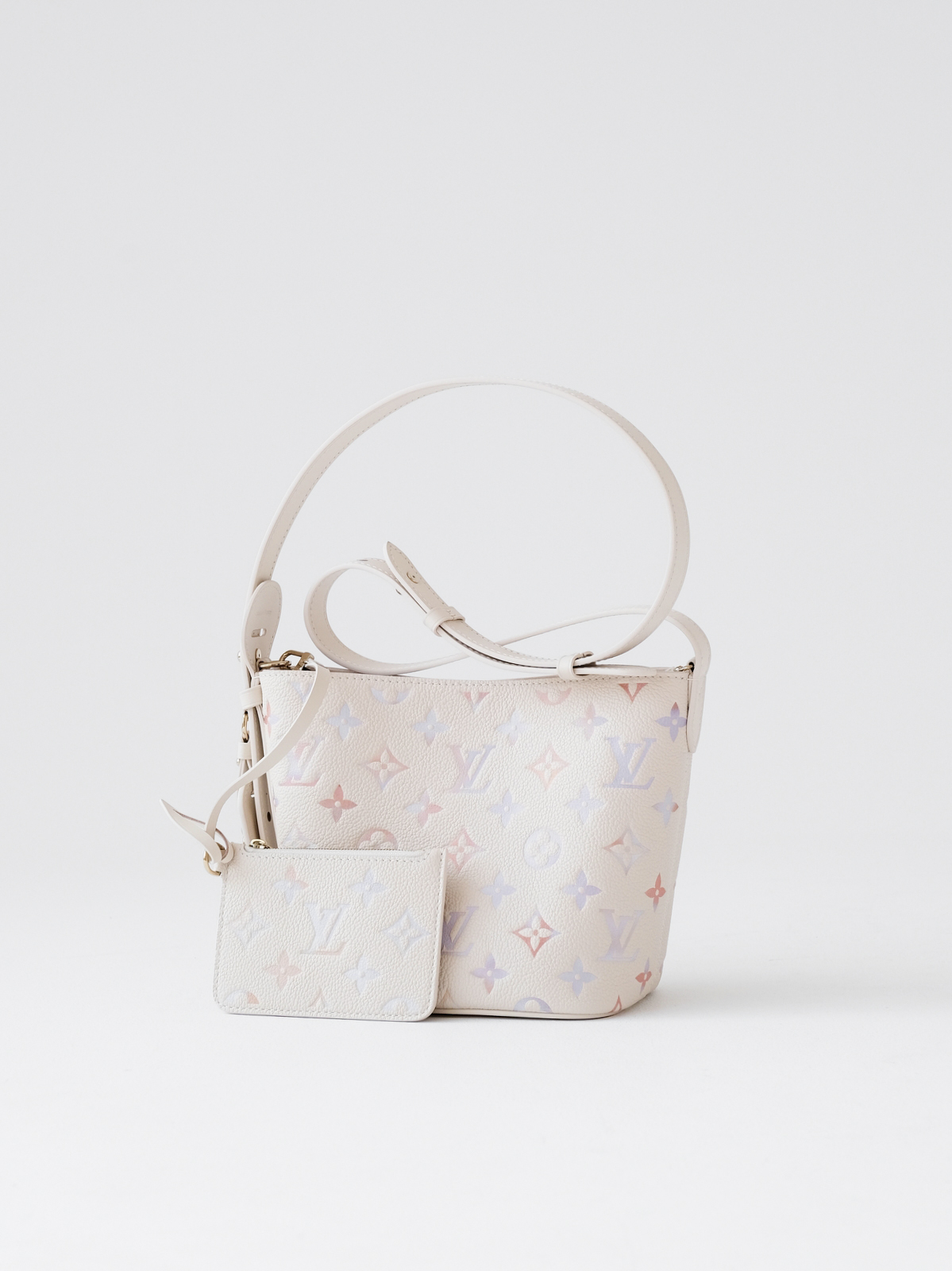 Allinbb bucket-beige gradient bag