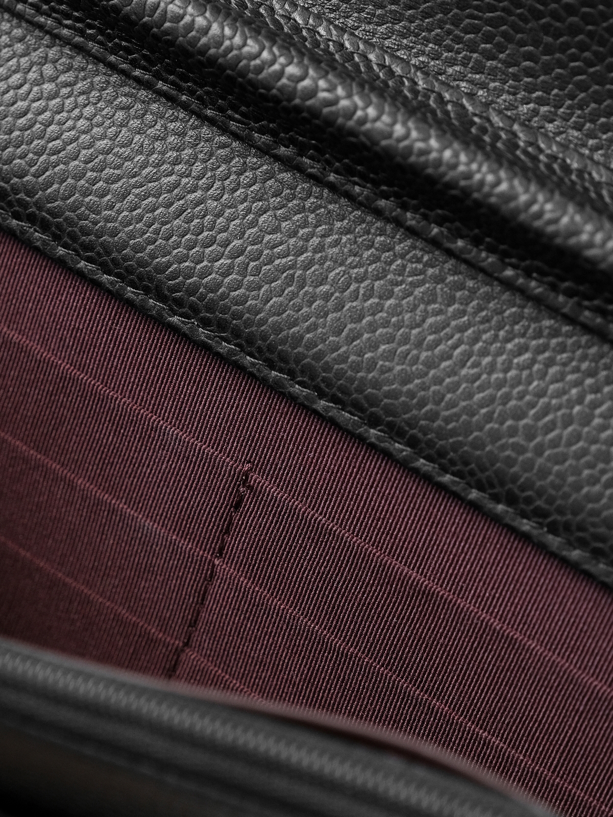 Black caviar gold buckle