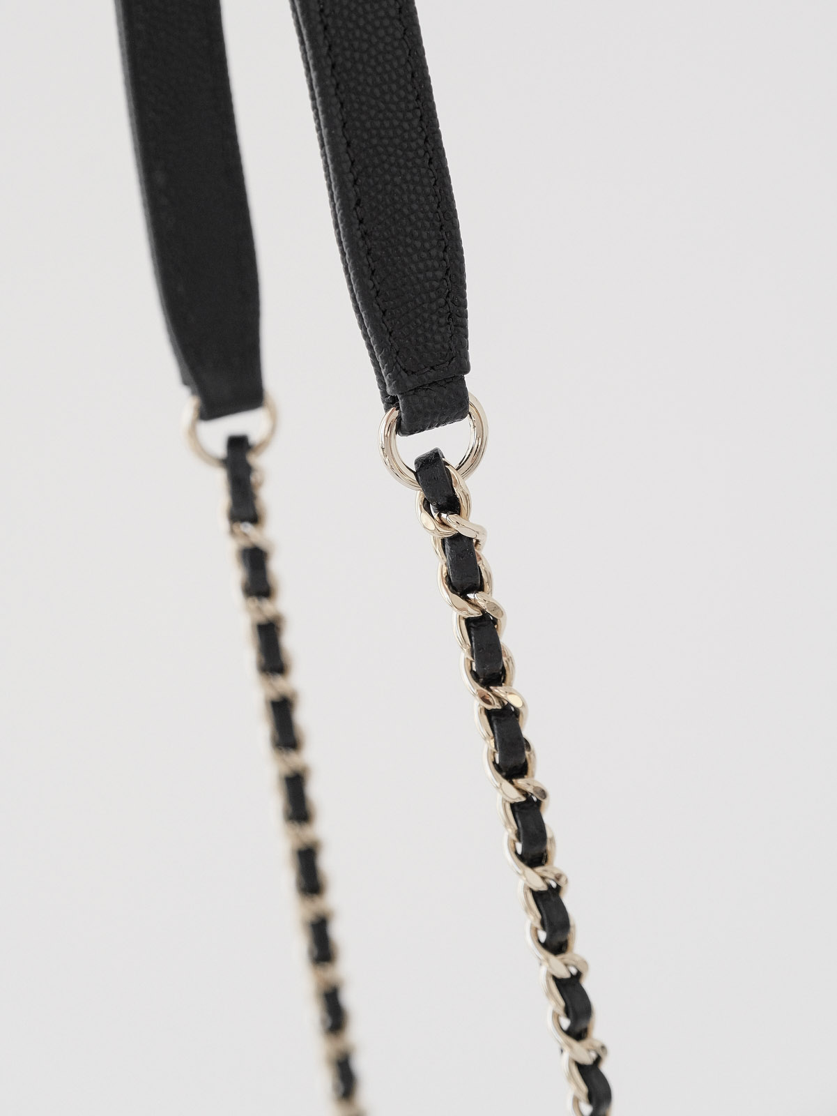 Small black gold bag