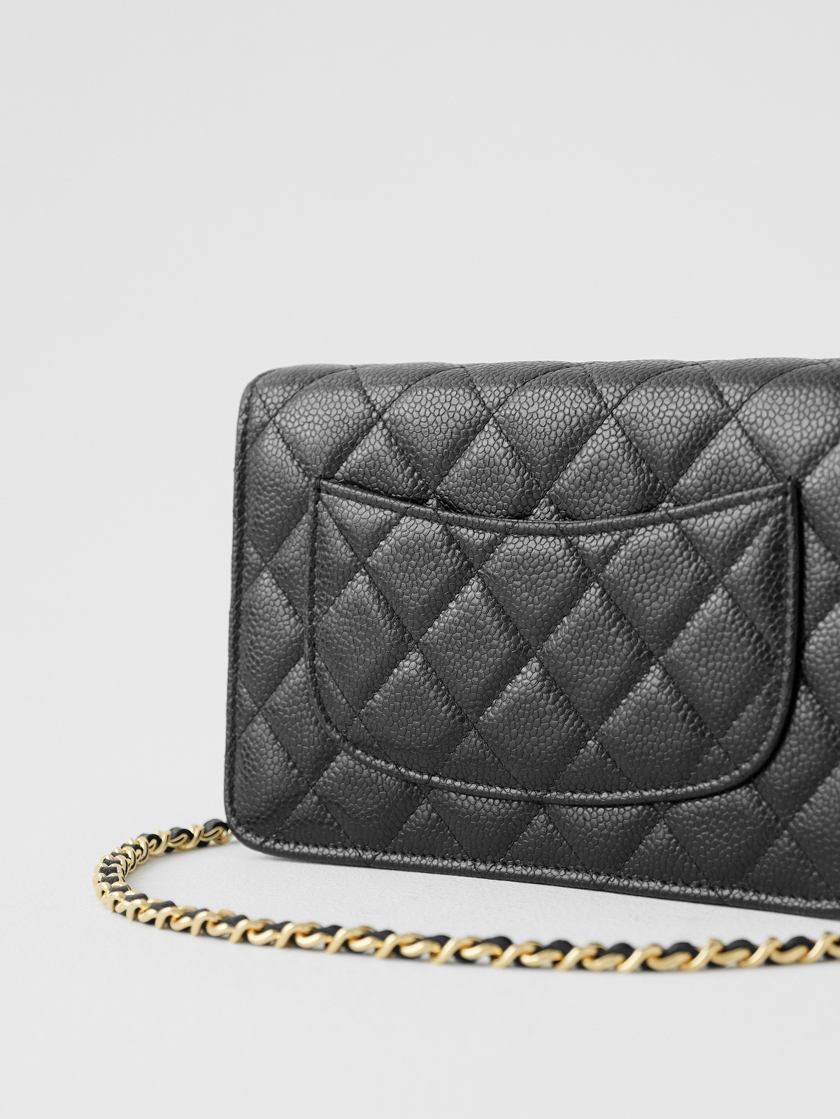 Black caviar gold buckle