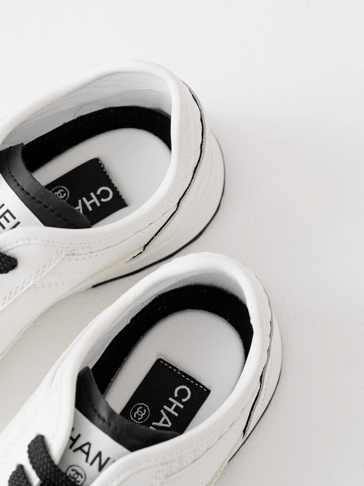 Chanel suede shoes with thin soles