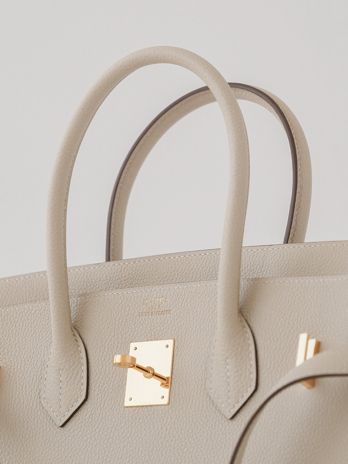 Hermes milkshake platinum buckle