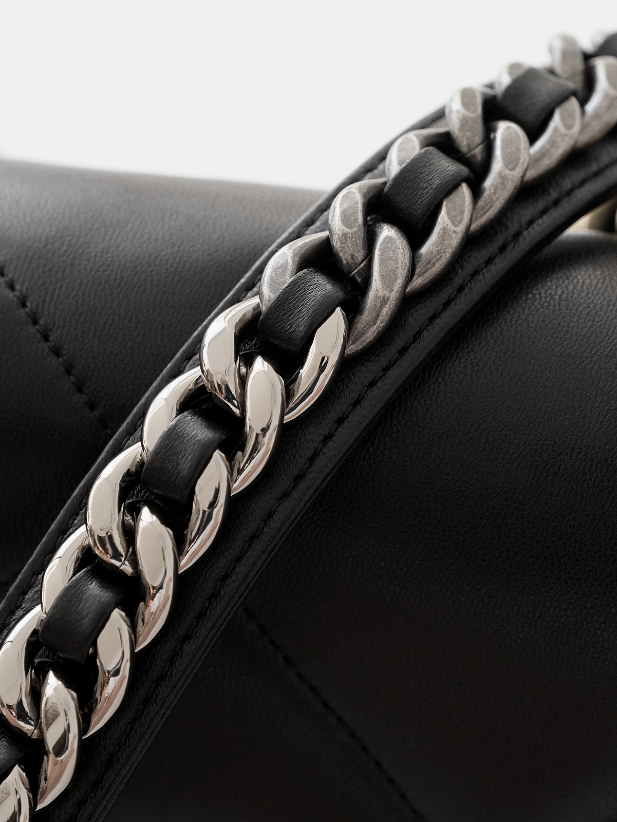 Chanel 19 black gold bag