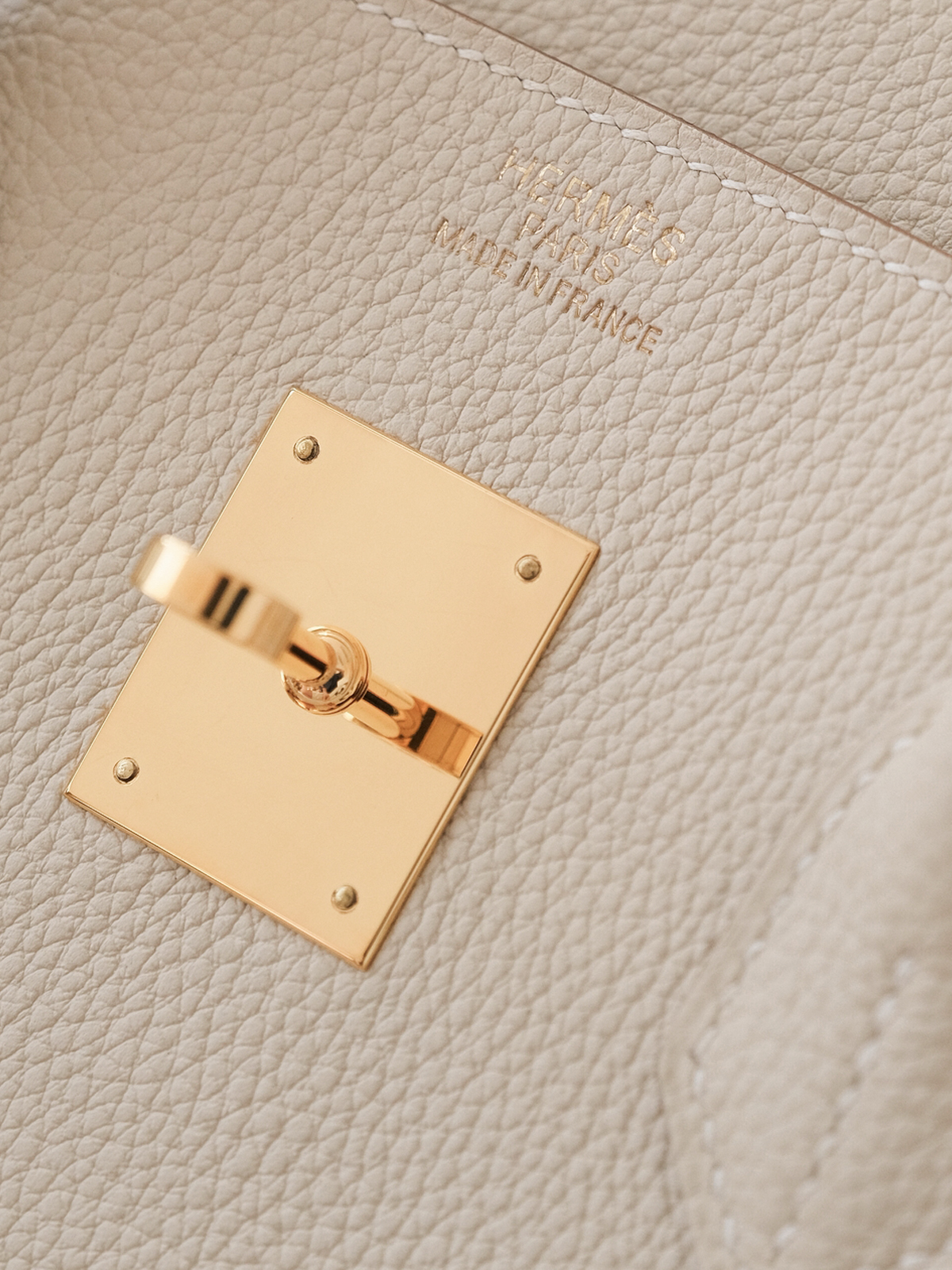 Hermes milkshake platinum buckle