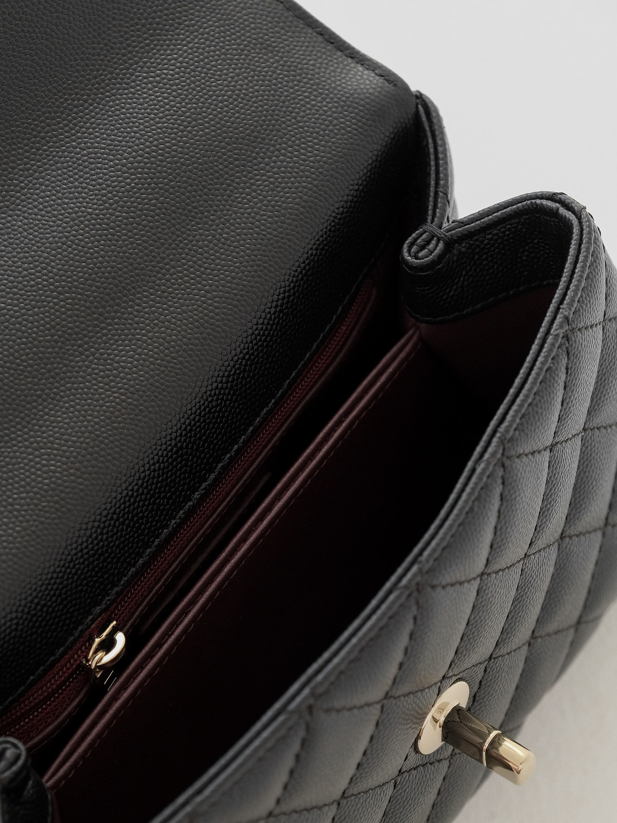 Small black gold bag